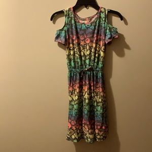 SO girl’s cold shoulder dress